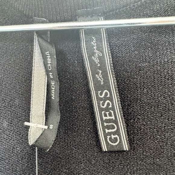 Guess 3/4 Sleeve Sydney Sparkle Dress Black - Picture 9 of 12